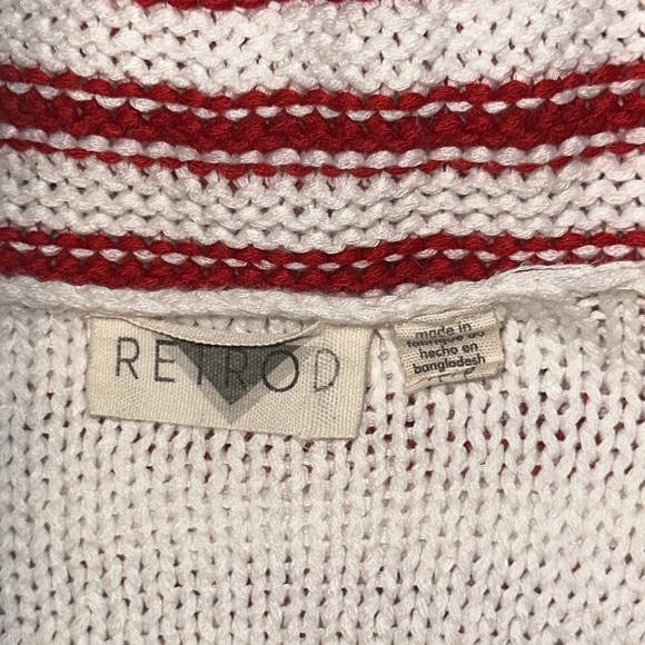 Peek-A-Boo Shoulder Striped Sweater - Picture 13 of 14